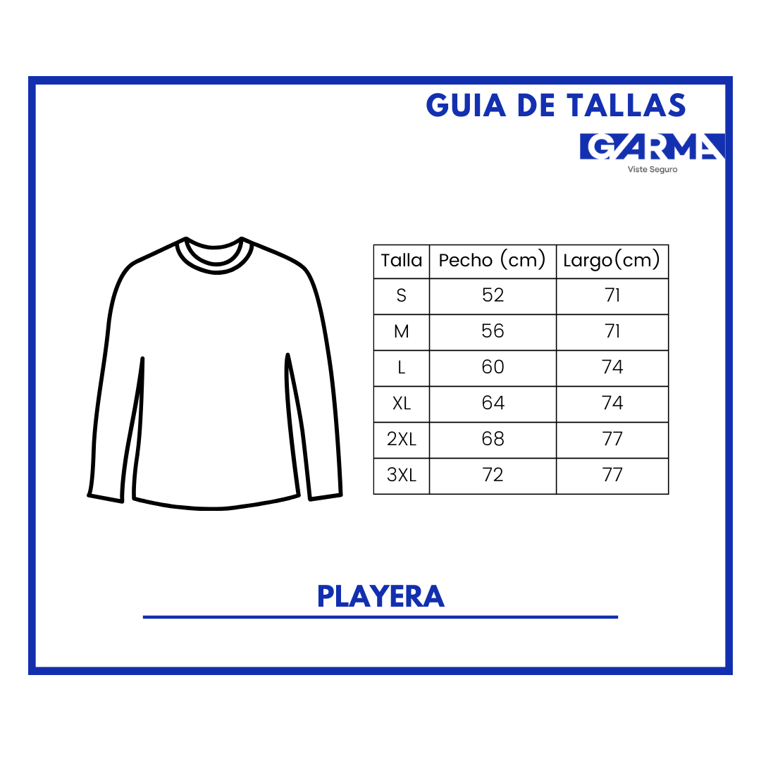 Playera Alta Visibilidad Manga Larga
