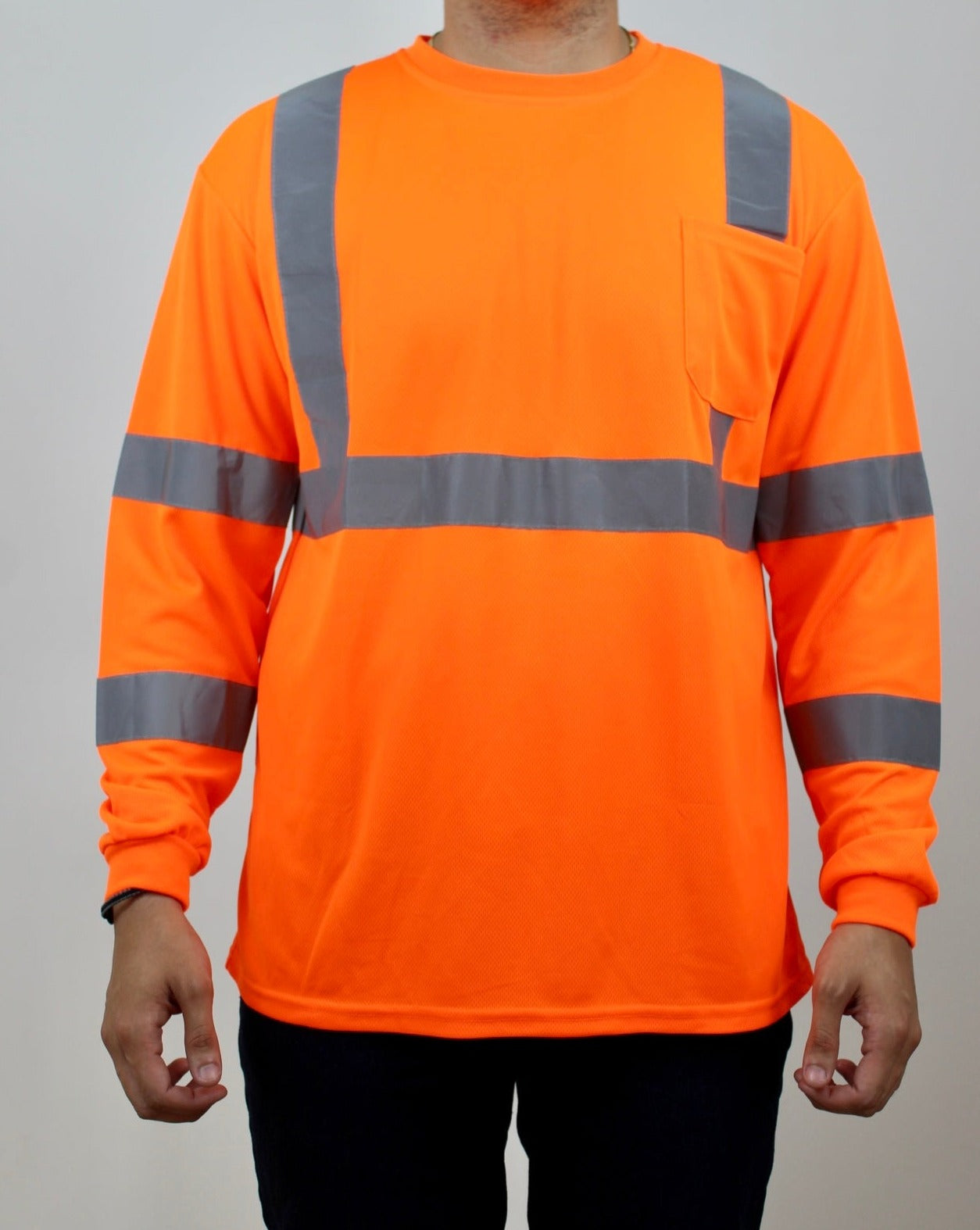 Playera Alta Visibilidad Manga Larga