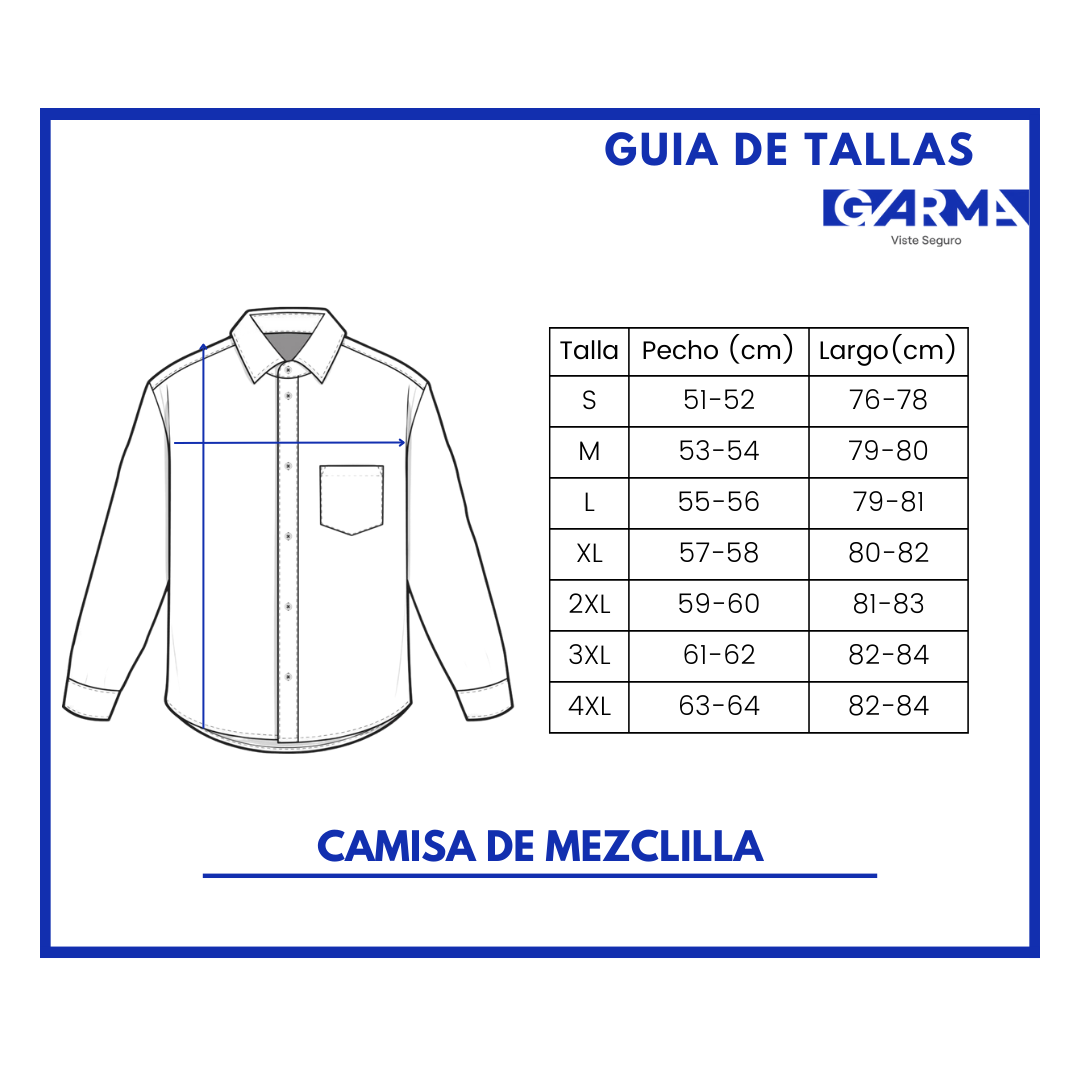 Camisa de Mezclilla 9 oz