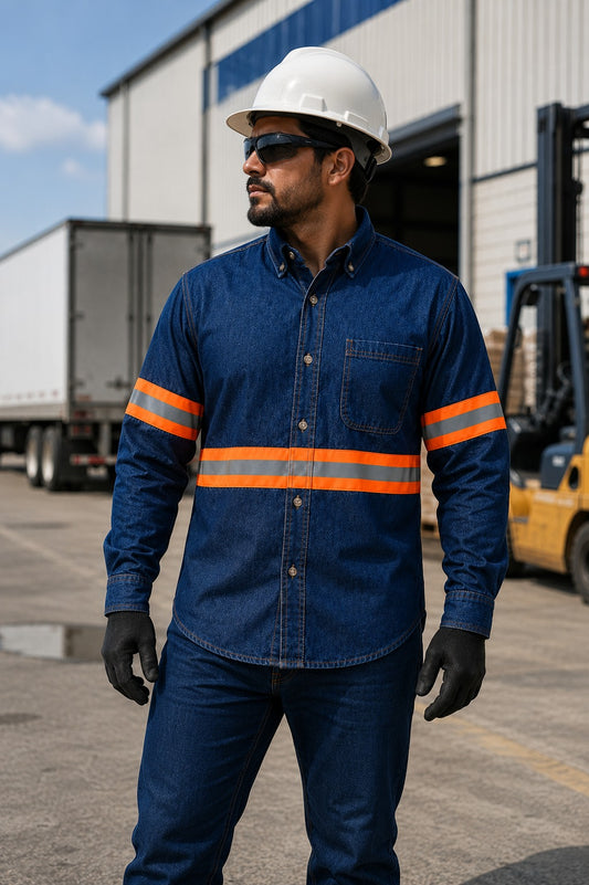 CAMISA MEZ MEZCLA CCR N/G  9oz TALLA CH