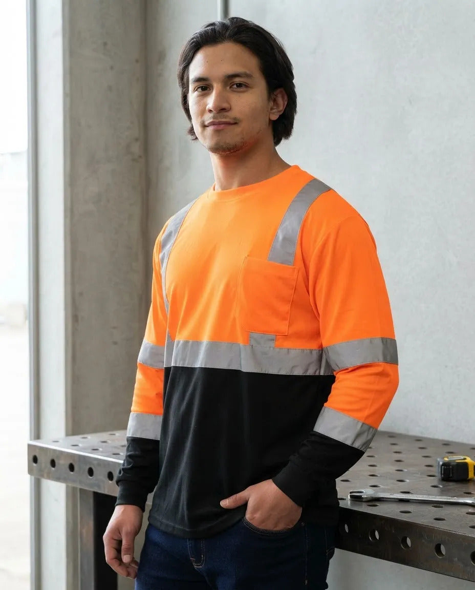 PLAYERA CR ML CCR ALTA VISIBILIDAD NARANJA, LIMON, ROYAL