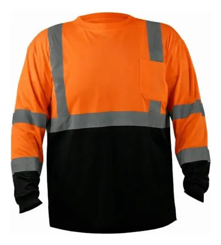 PLAYERA CR ML CCR ALTA VISIBILIDAD NARANJA, LIMON, ROYAL