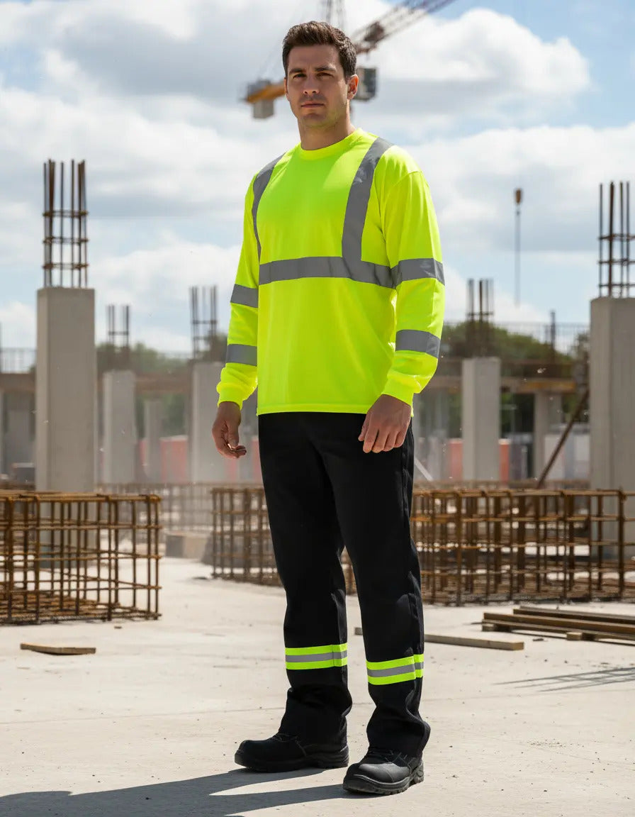 PLAYERA CR ML CCR ST900 SAFETY GREEN